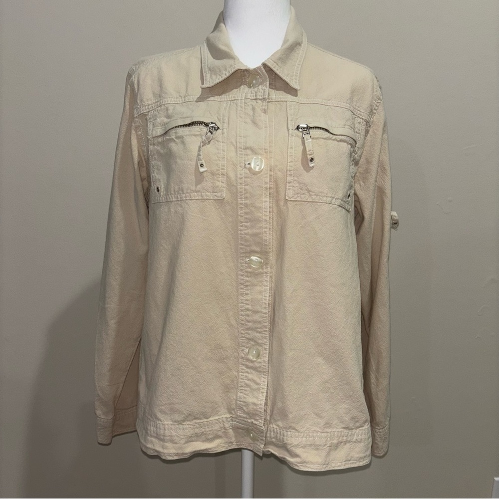 Pappagallo Beige Utility Jacket